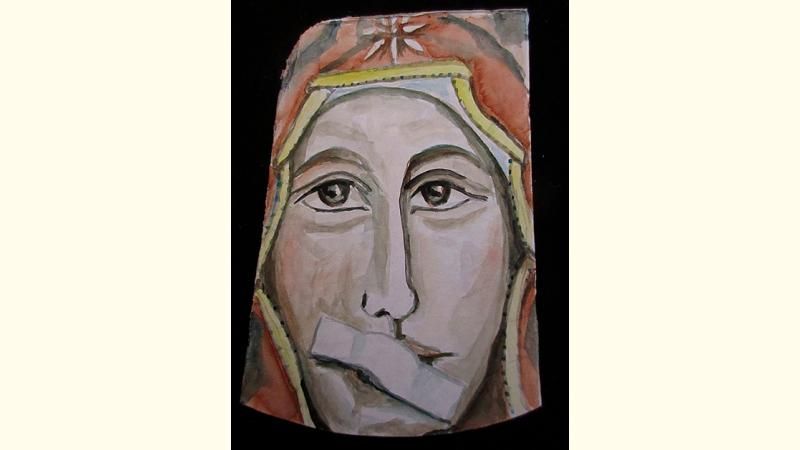 Die Künstlerin Lisa Kötter zeigt die Mutter Gottes als Schweigende

